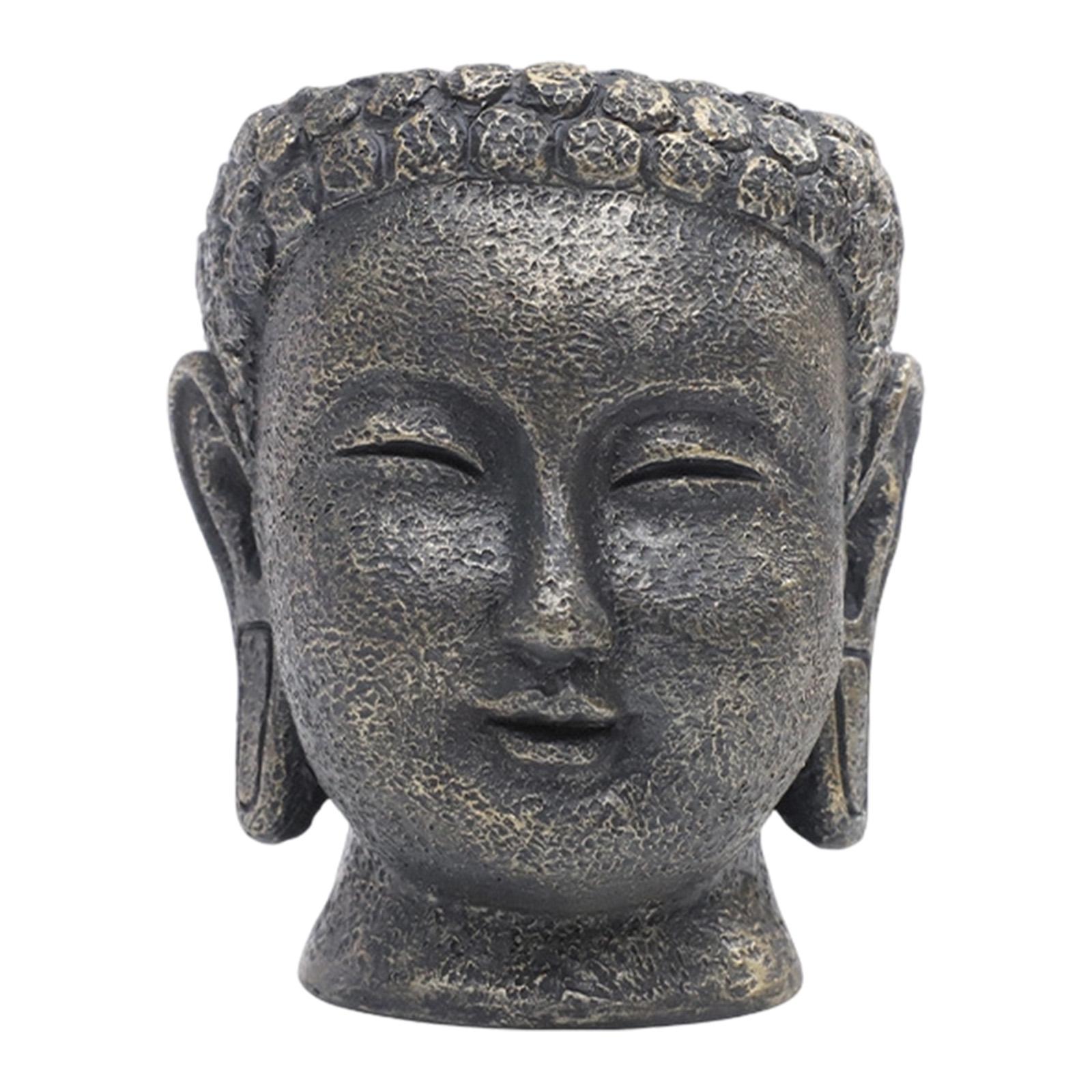 Buddha Head Planter 9cmx9.4cmx11cm
