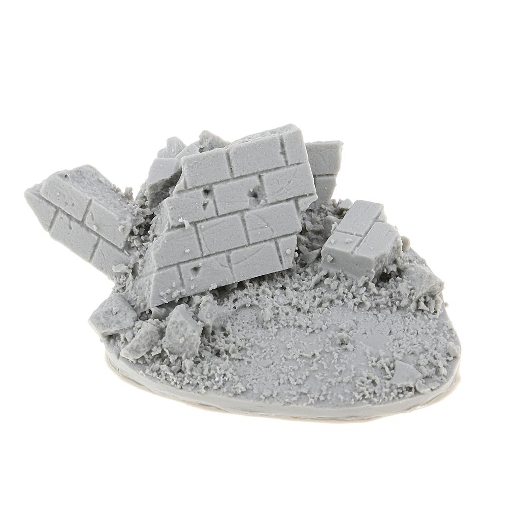 Model Accessory, 1:35 Resin WWII City Ruins War Game Scene Layout Unpainted
