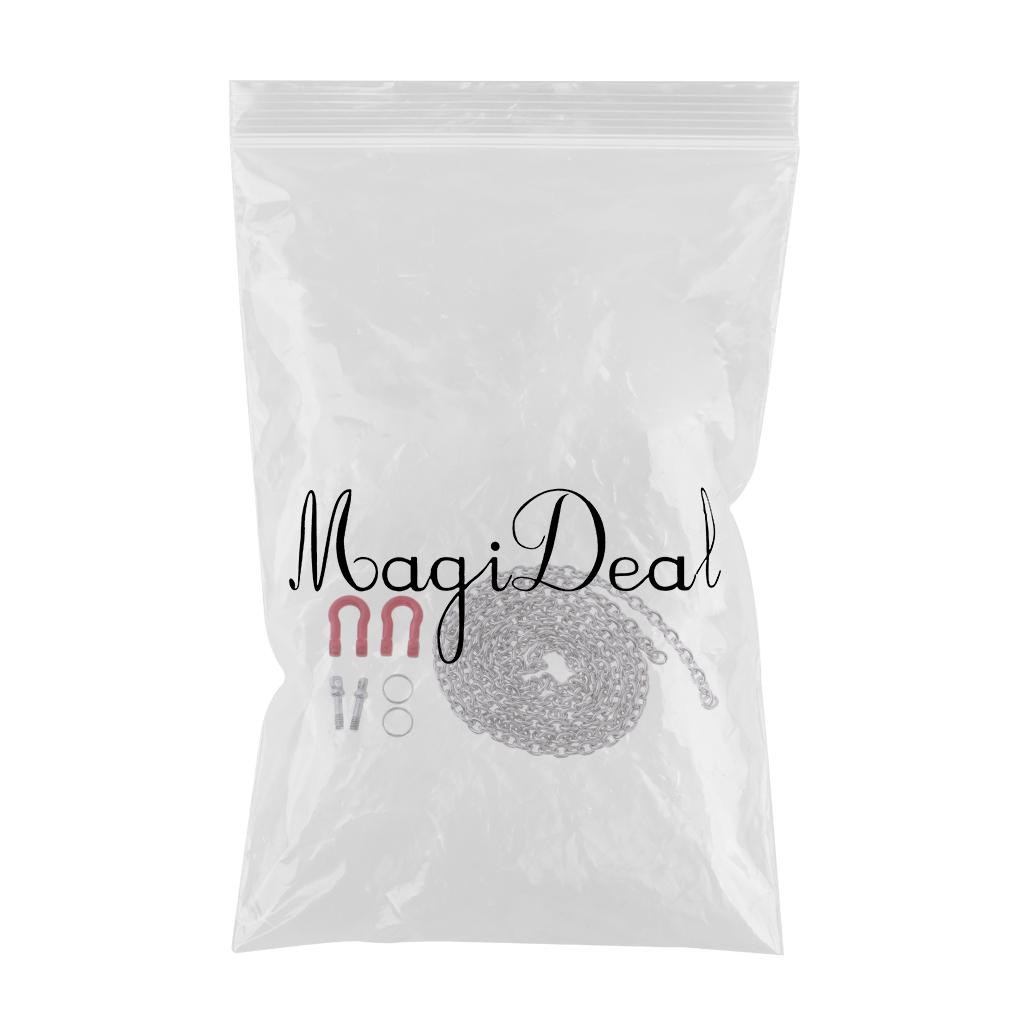 Remote Control Vehicle Traction Chain with Hook RC Car Trailer Rope Red