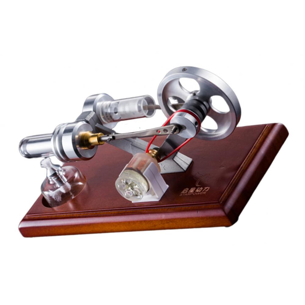 Stainless Steel Stirling Engine Motor Model Educational Physics Toy Kit