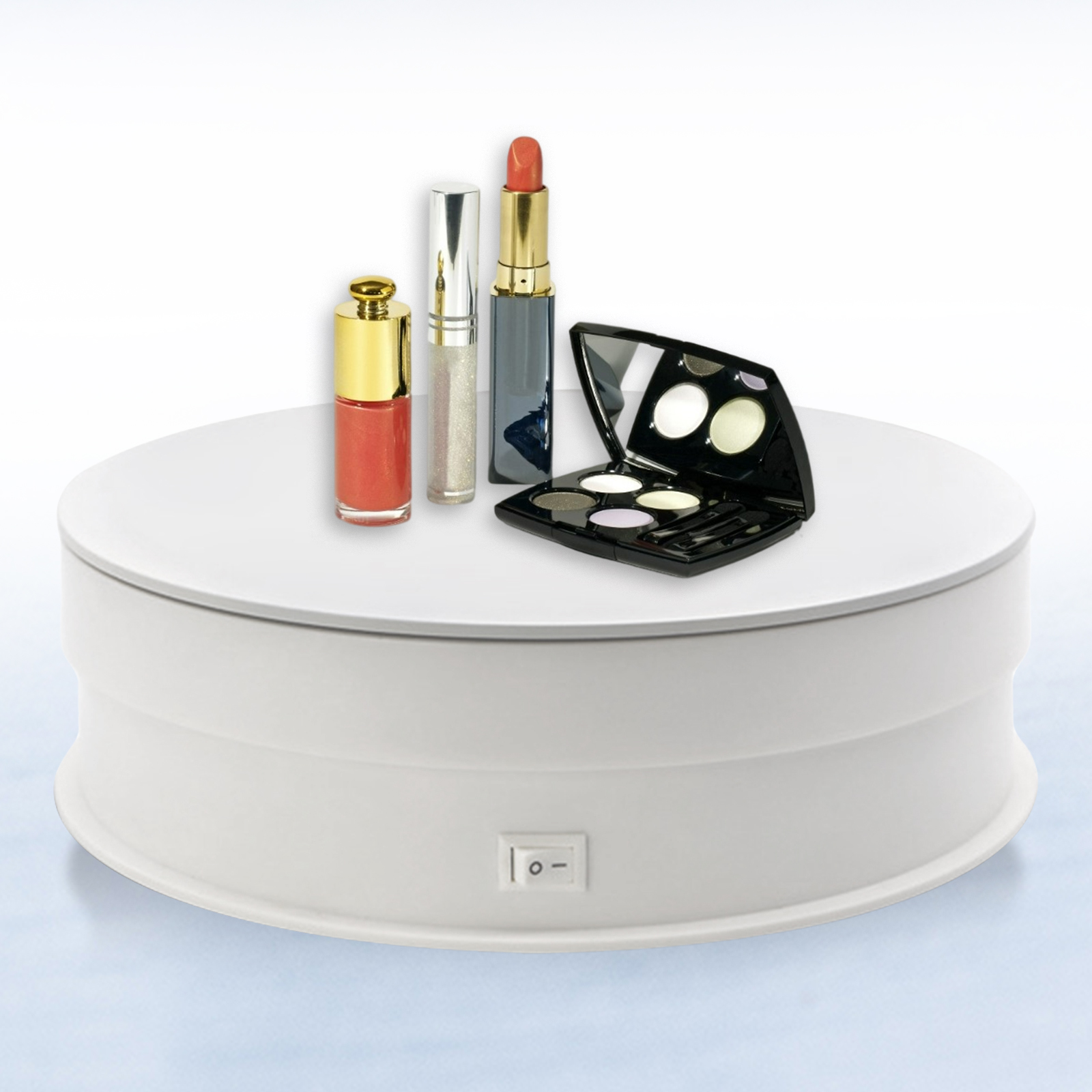 Motorized Rotating Display Stand 360 Degree for Models 20cm white