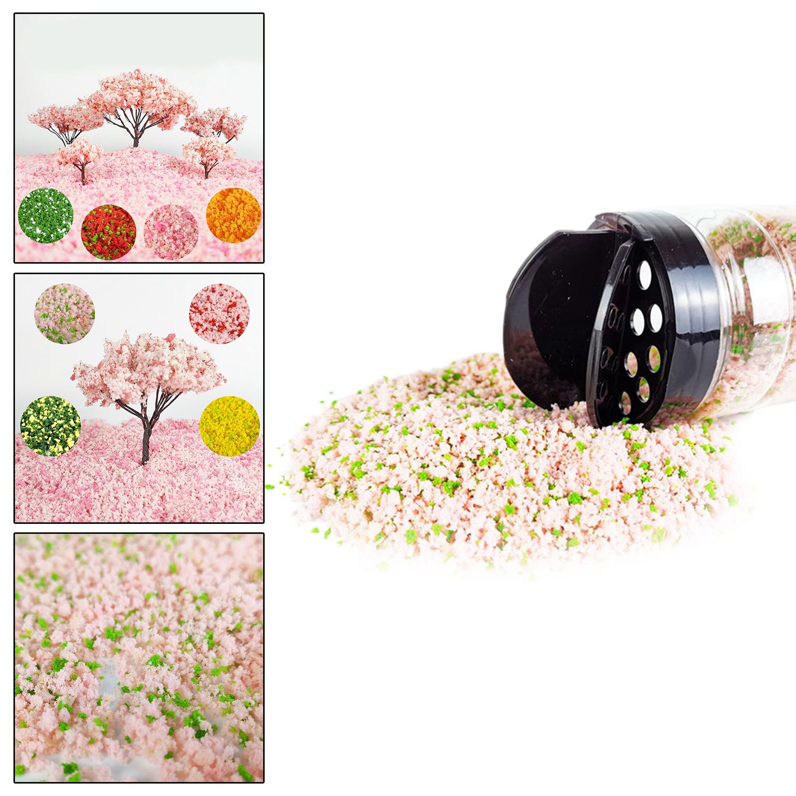 Miniature Tree Powder Model Railway Materials Diorama Scenery Pink Green