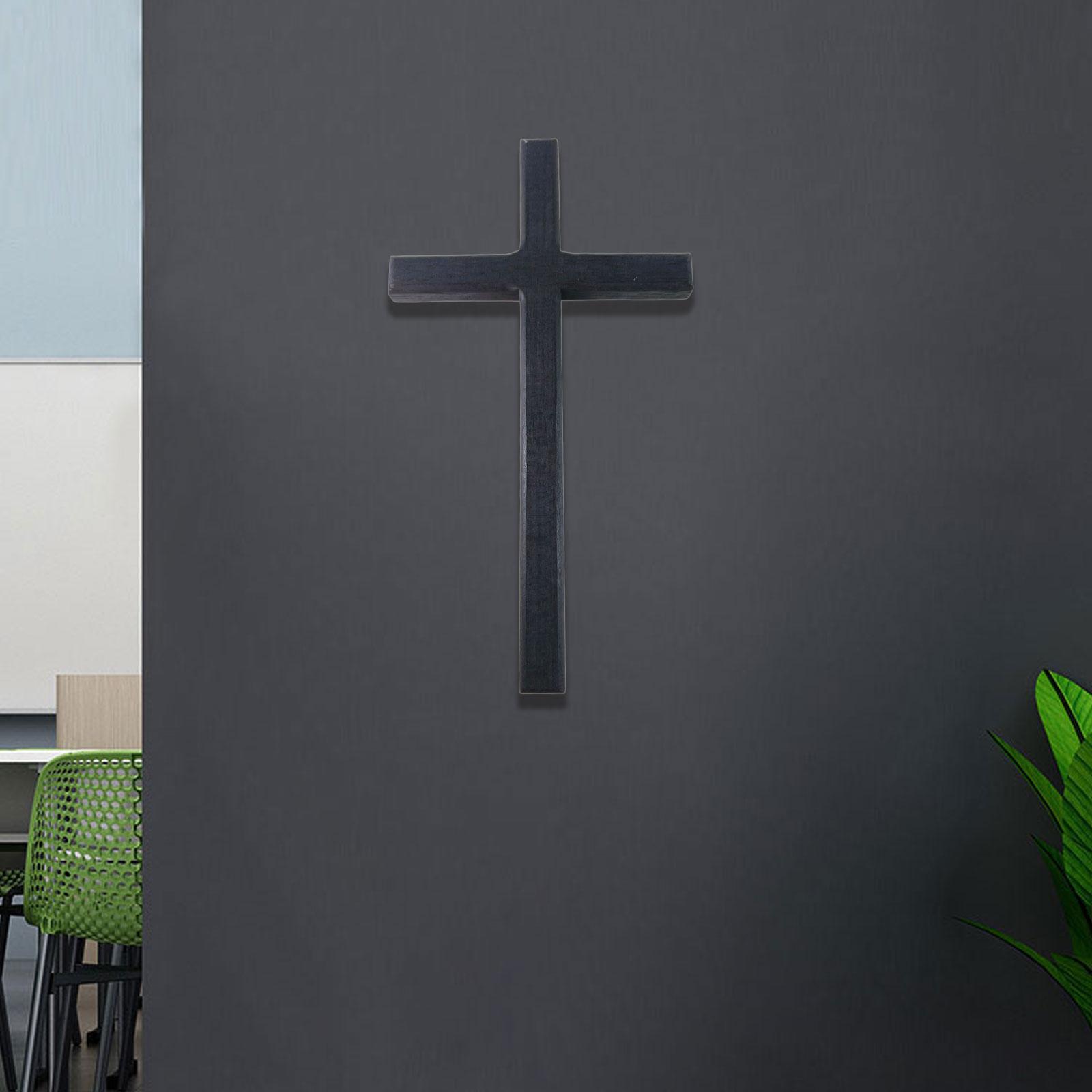 Wall Hanging Cross Collectible Gift Wood Crucifix for Prayer Office Weddings