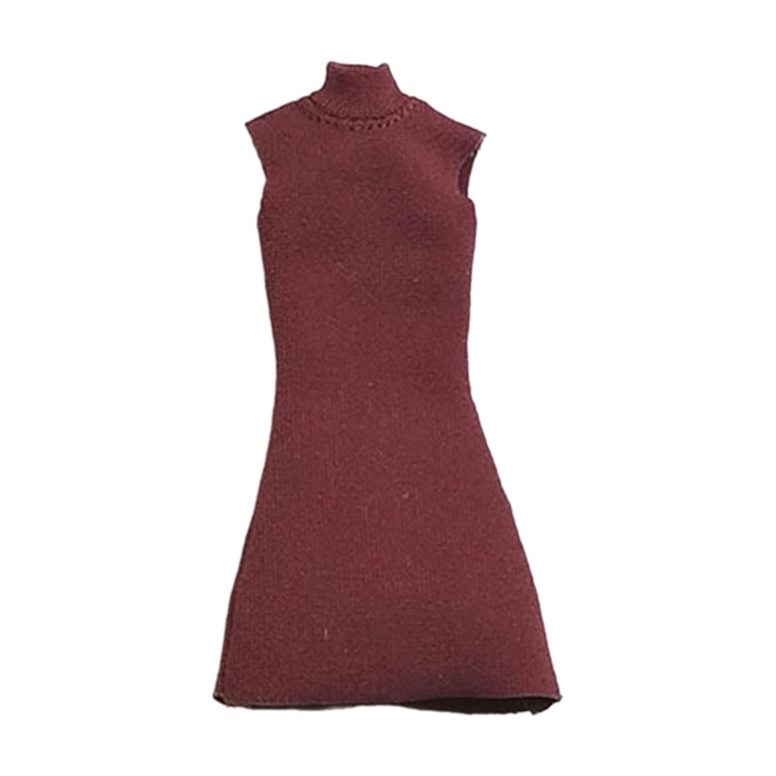 Doll Clothes Red Dress 1/12 Scale