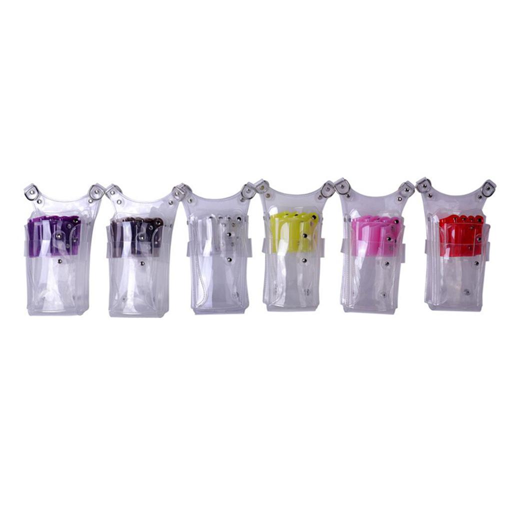 6 Spaces Professional Barber Cutting Scissors Bag Shears Waist Pouch Case