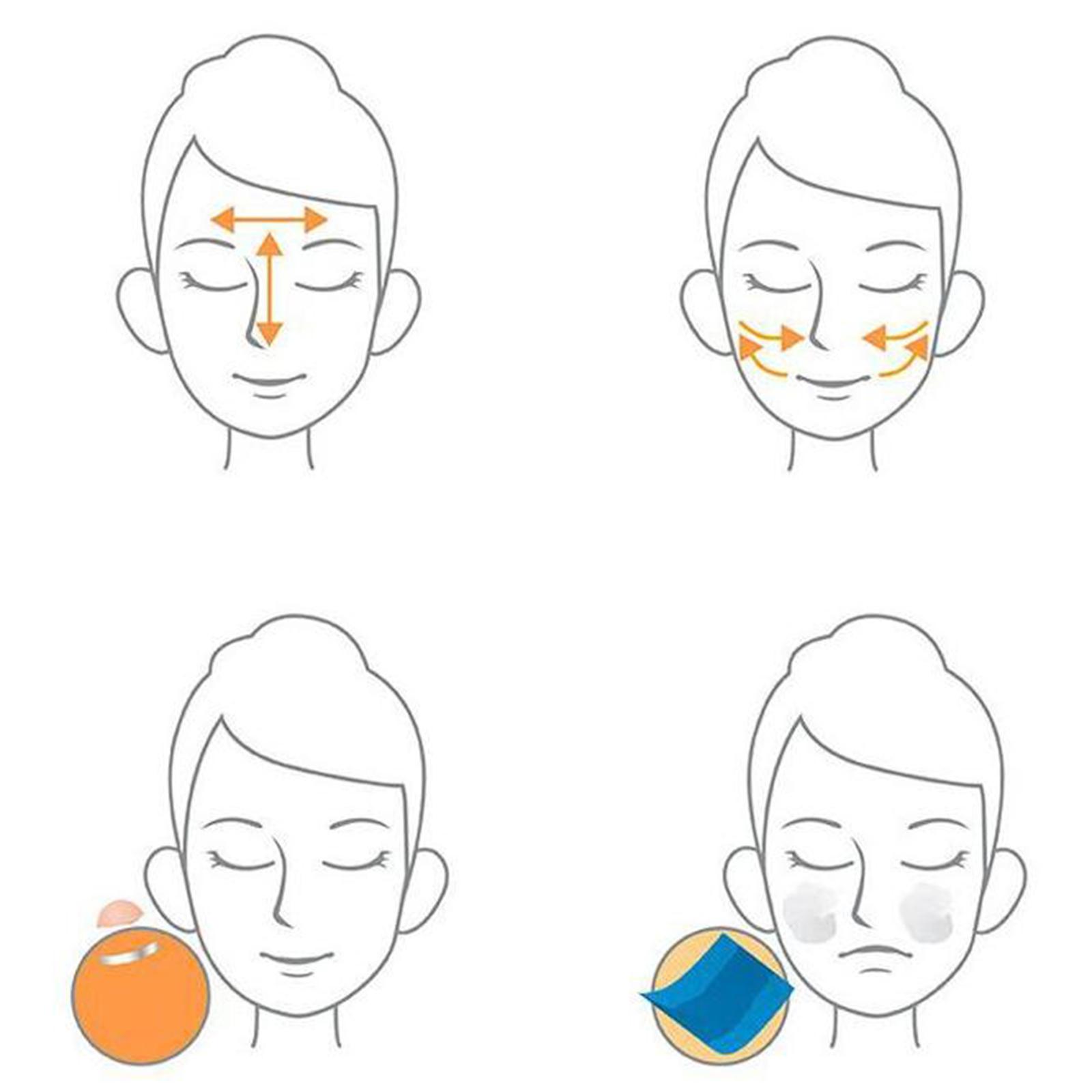 Face Oil Absorbing Volcanic Stone Face Roller Reusable Tool Pink