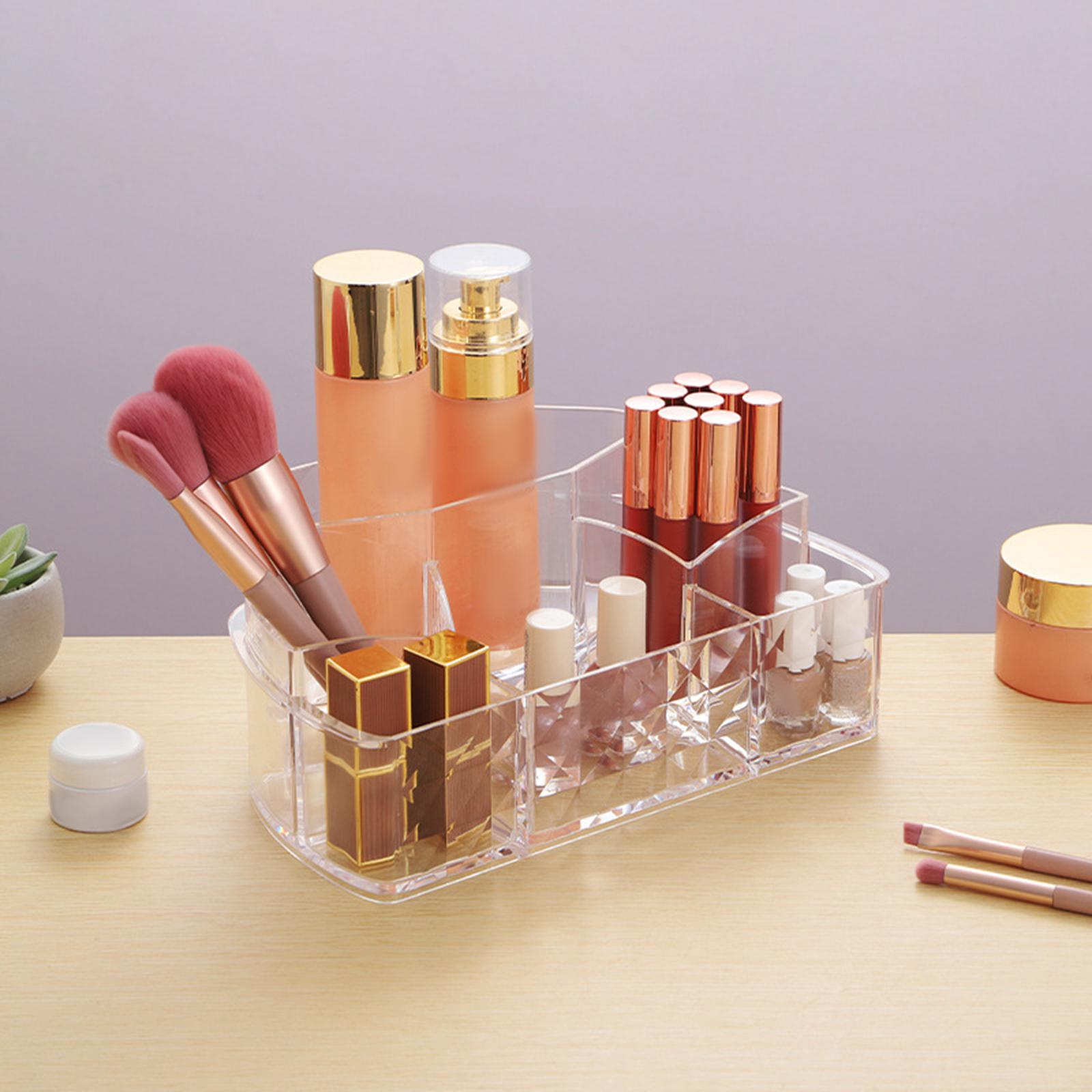 Makeup Organizer Compact Display Case for Jewelry Brushes Desktop