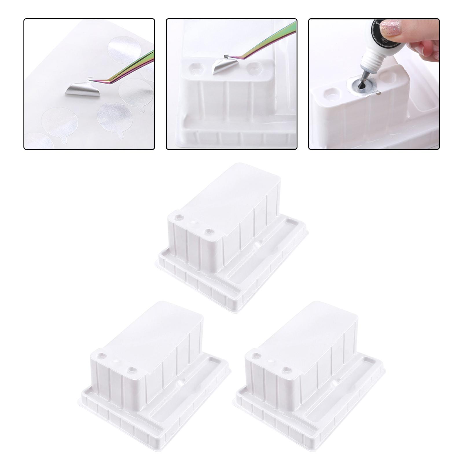 3Pcs False Lashes Pallet Tray Professional Lash Grafting Supplies Individual