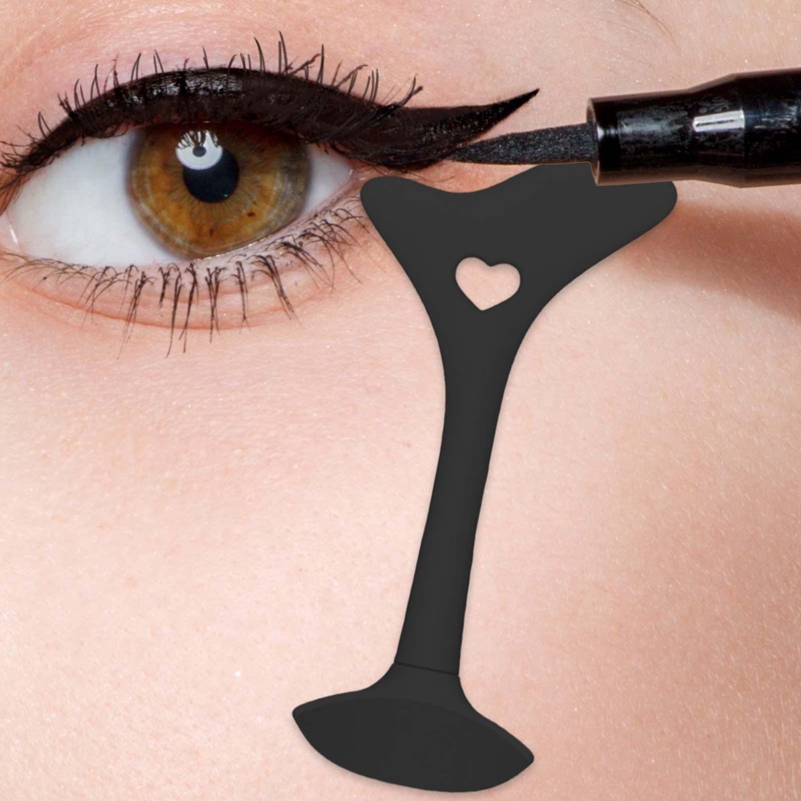 Multipurpose Winged Eyeliner Silicone Winged Tip Eyeliner Aid Face black