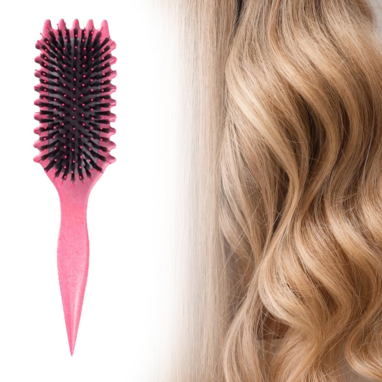 Styling Brush Hair Styling Brush Combs for Women and Men Tight Textured Hair Rose Red