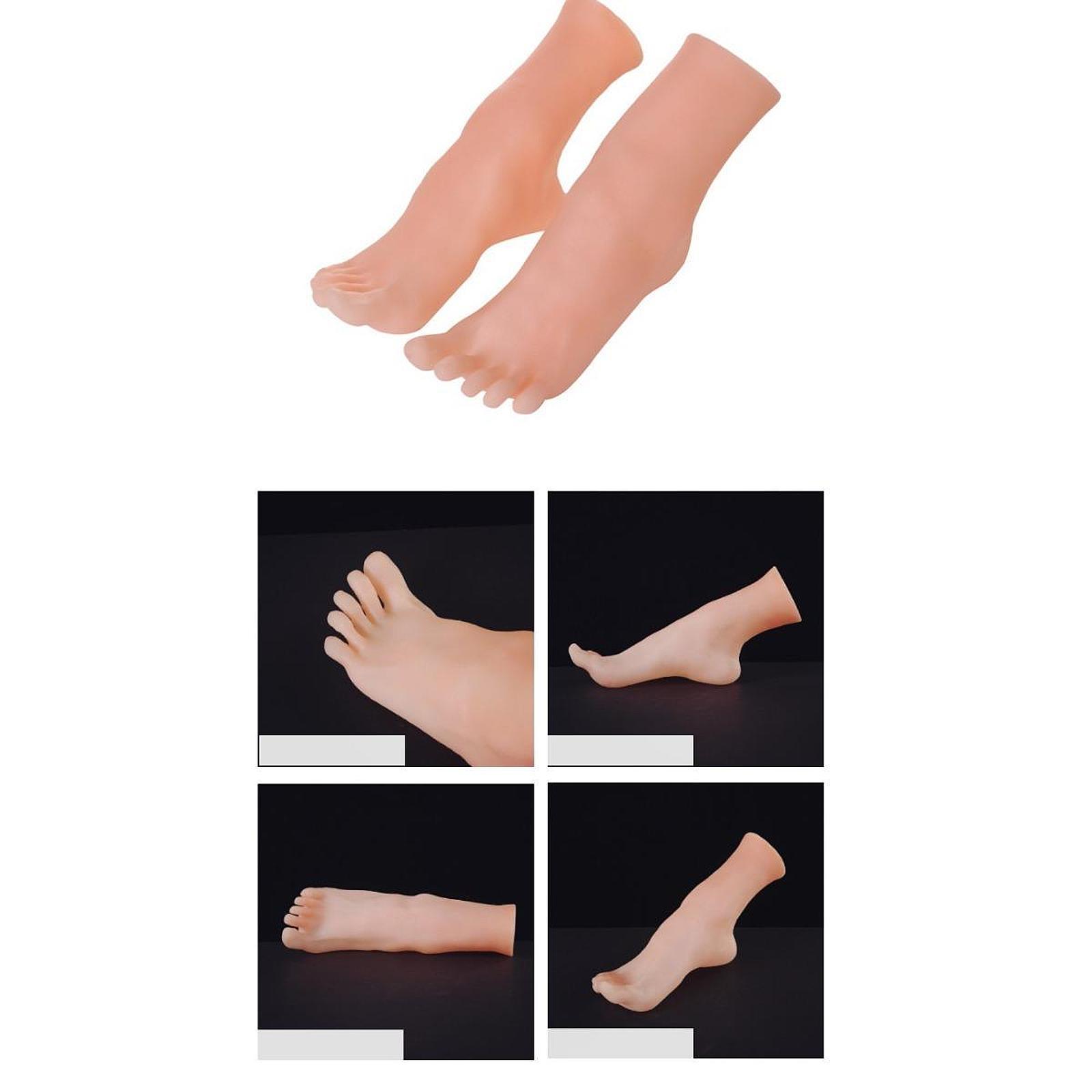 Female Mannequin Feet PVC Portable Socks Tools Ankle Bracelet Display Stands