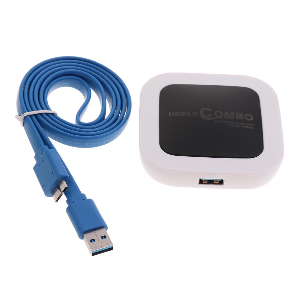 Multi-Function Combo Card Reader USB3.0 Hub With SD/CF/TF