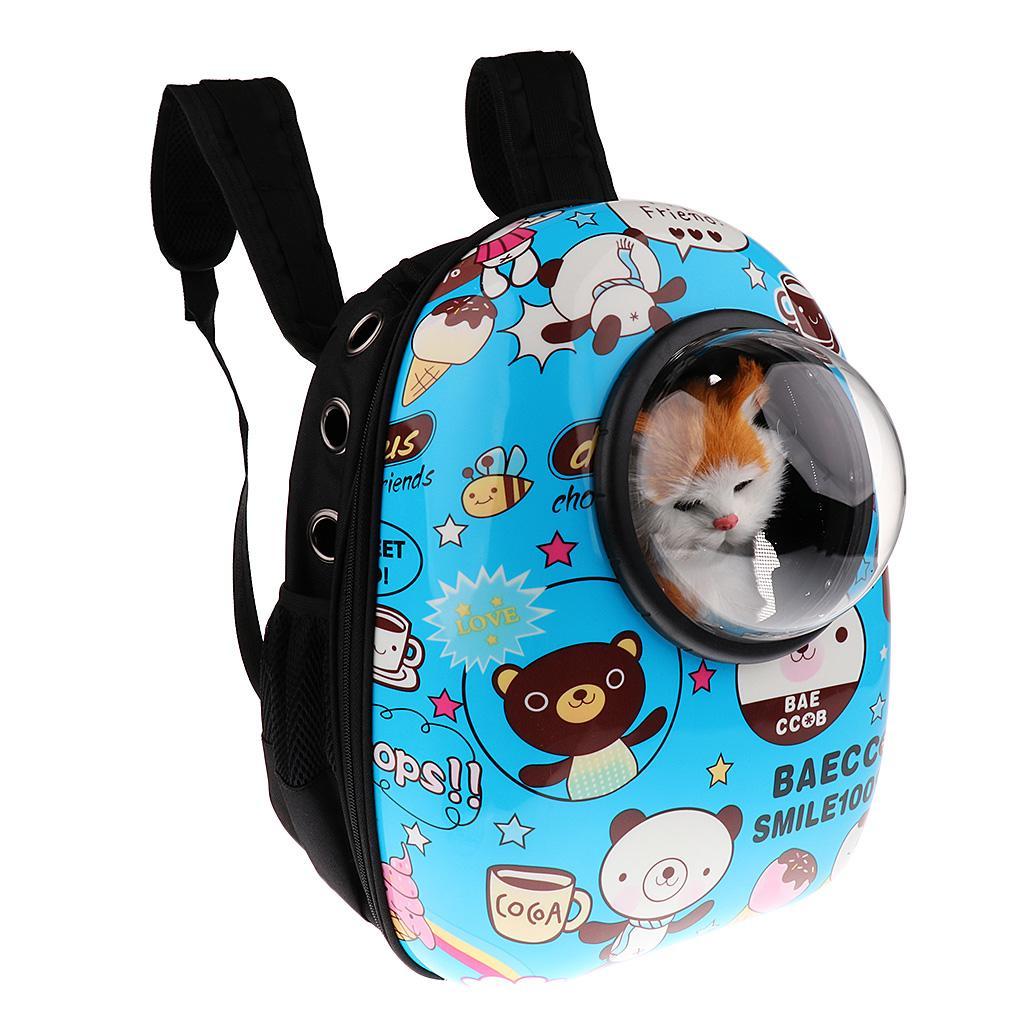 Pet Carrier Cat Kitty Backpack Windows Astronaut Capsule Design Carry