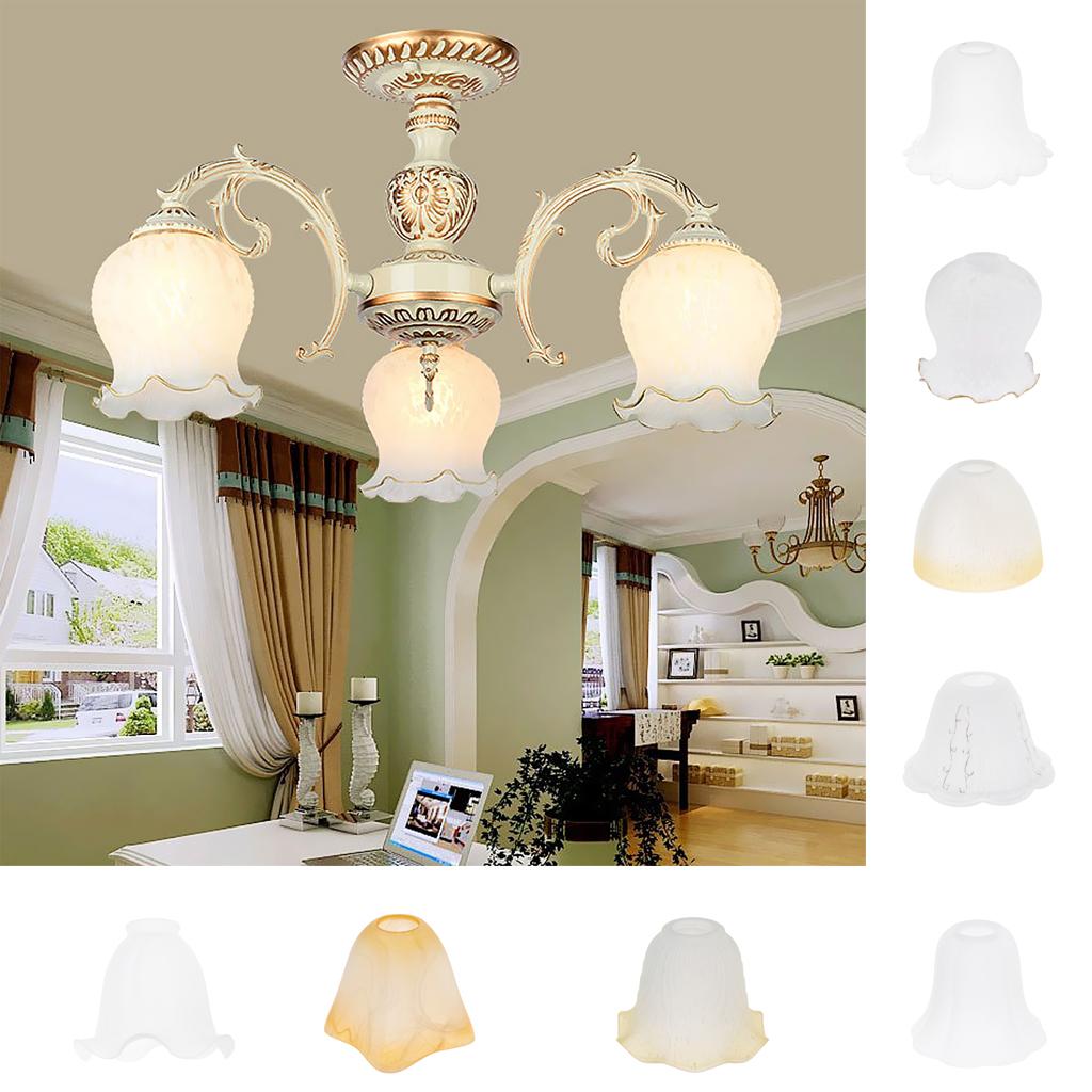 Glass Hanging Light Lampshade Bedside Lamp Light Shade For