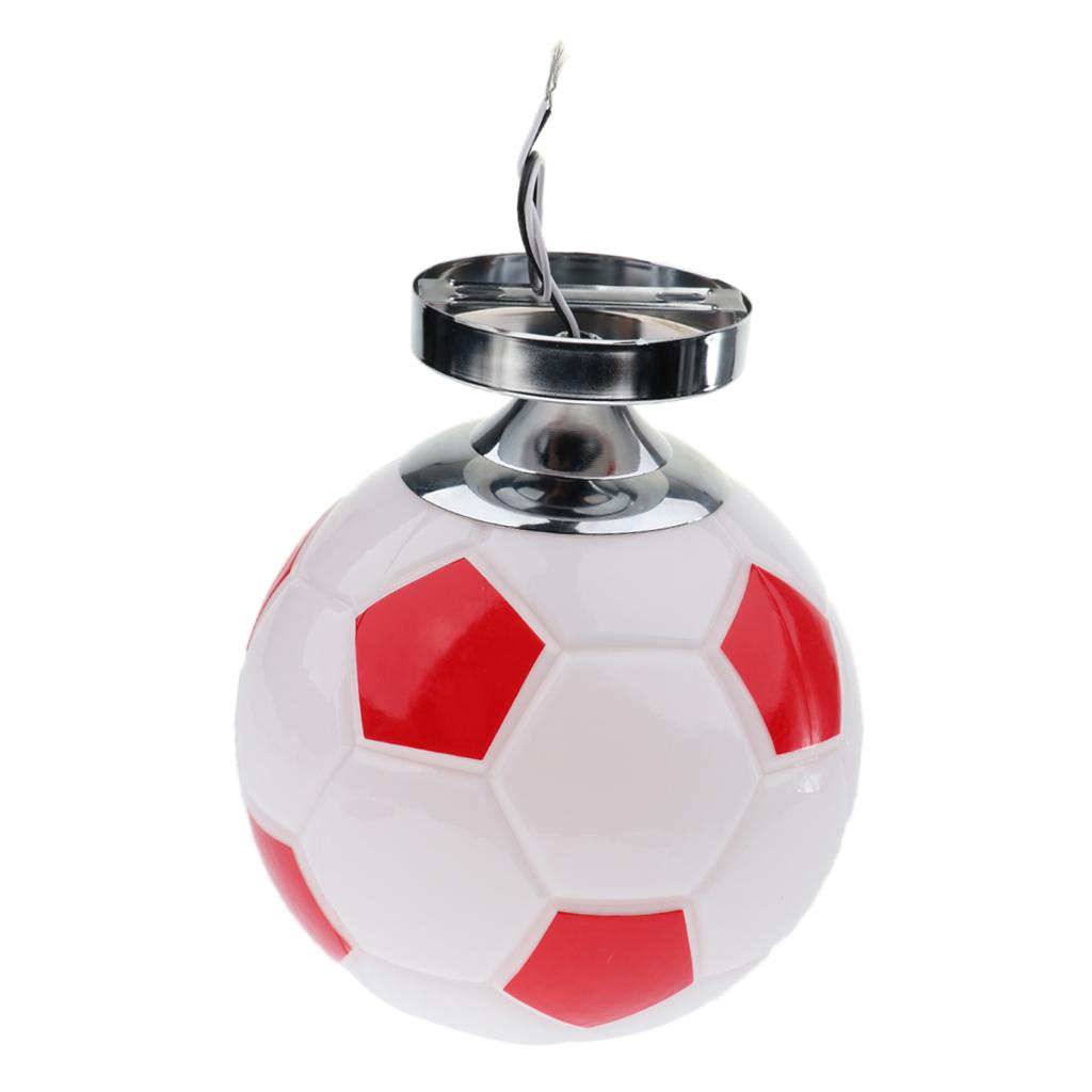 Boys Bedroom Light E27 Base Flush Mount Football Soccer Ceiling Lamp Red