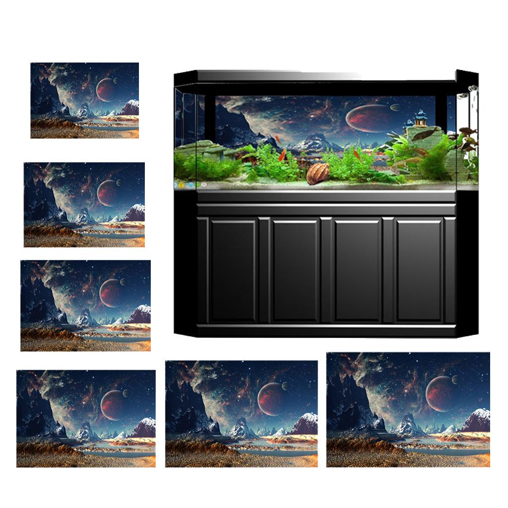 3D Print Aquarium Scenery Background Poster Fish Tank