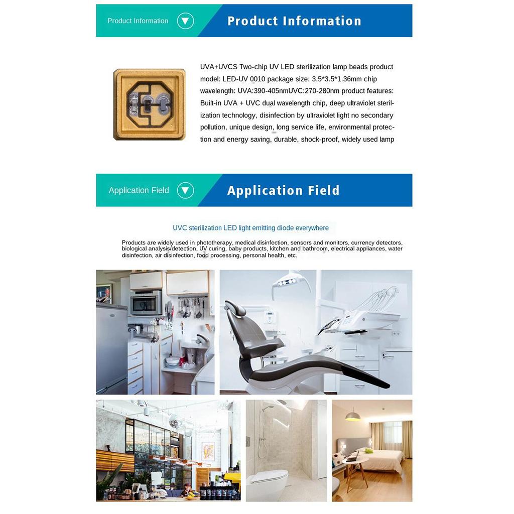 Portable UV Germicidal Light Household Ultraviolet Sanitizer Light Normal