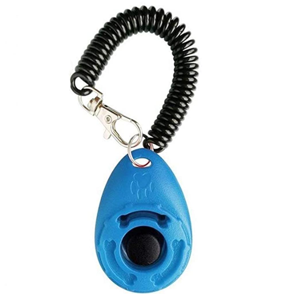 Dog Training Whistle Pet Training Clicker Adjustable Product Supplies Blue