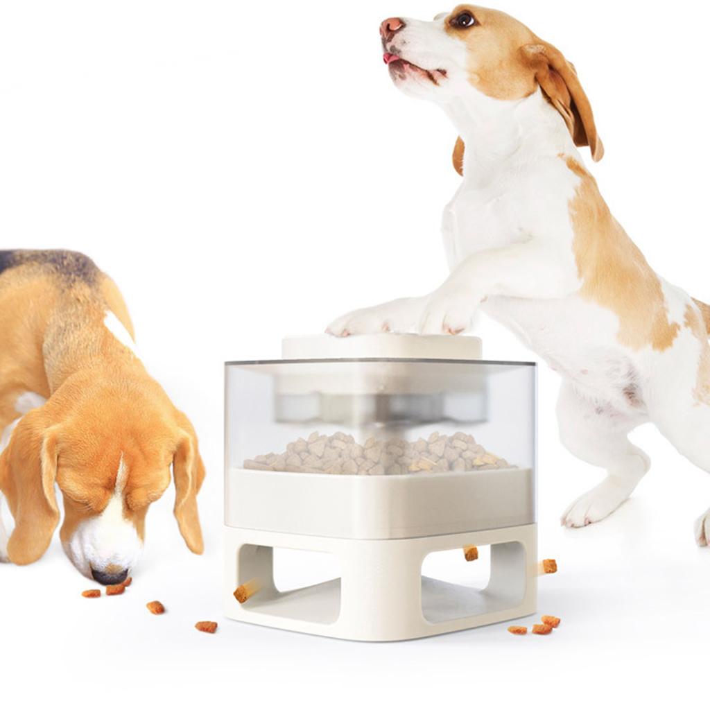 Dog Slow Feeder Treat Dispensing Toy Interactive Dog Toy  white