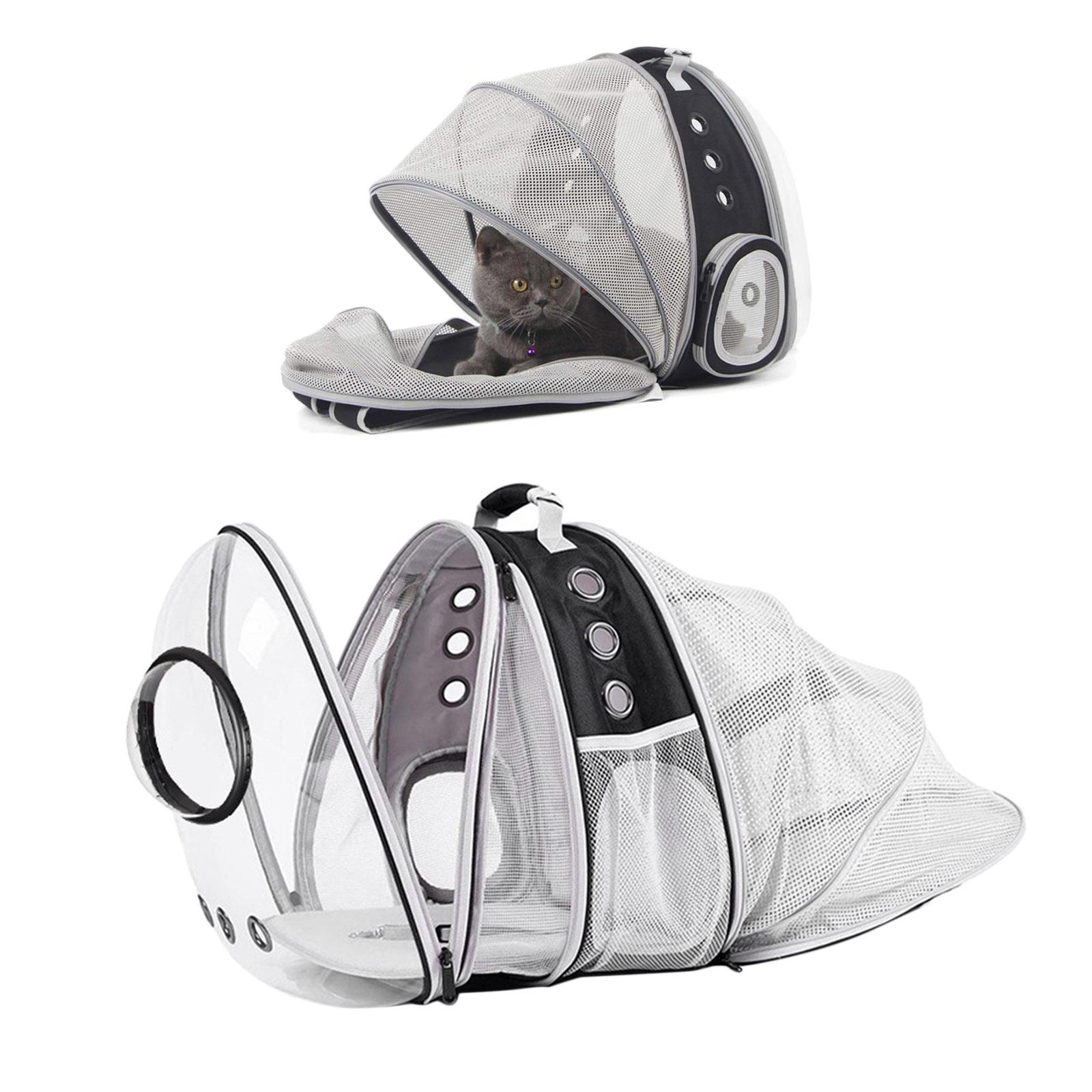 Expandable Cat Carrier Bubble Backpack Cat Pet Travel Bag Dual Expand Dome