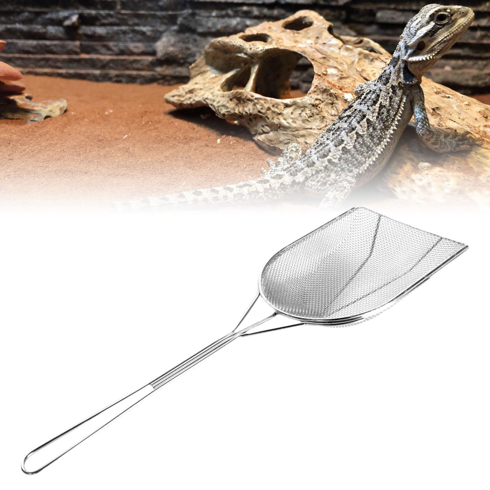 Pet Cat Litter Poop Stainless Steel Kitten Poop Food Picker Sifter 150x450mm