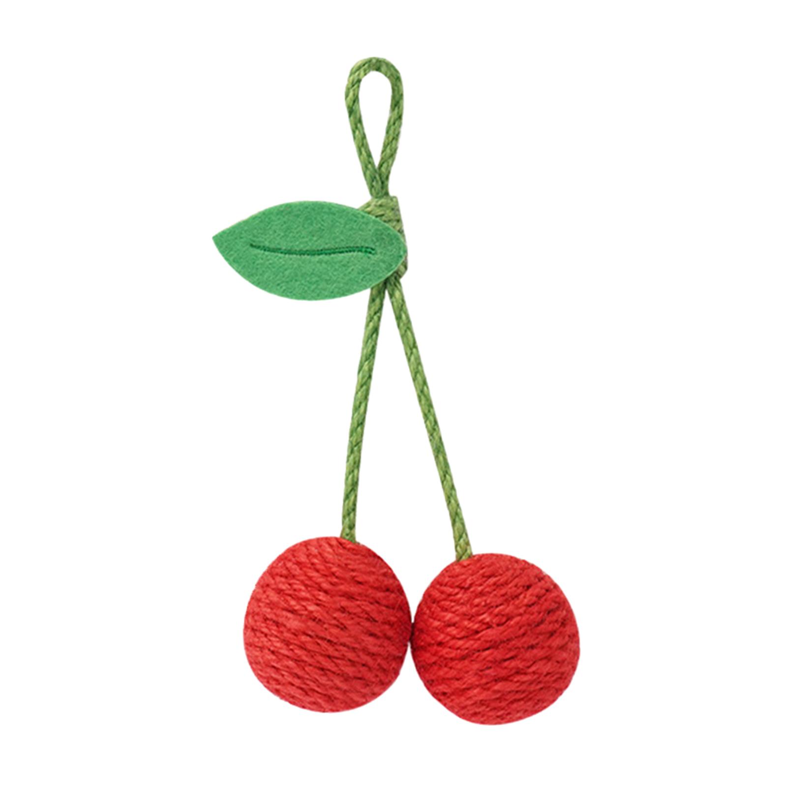 Chew Cat Toy Scratching Interactive Cat Toys Cat Toys Ball Cherry 18cmx9cm