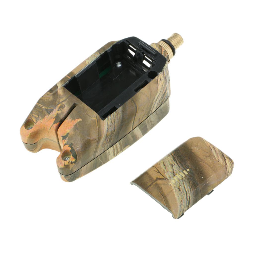 2xFishing Bite Alarm Indicator Sound Light Alert Fishing Rod Holder Camouflage