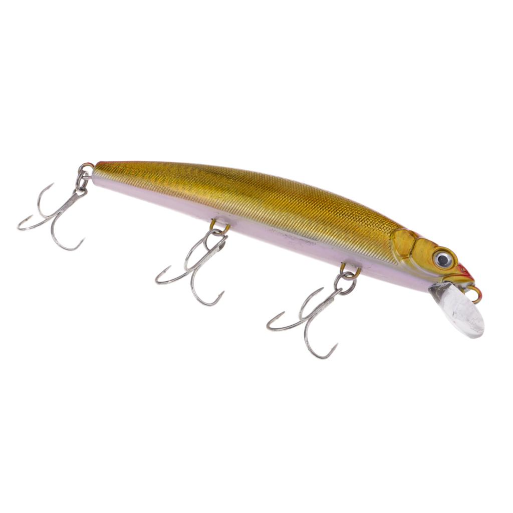 Sink Fishing Lure Minnow Hard Fishing Baits Tackle 16cm/64g Golden