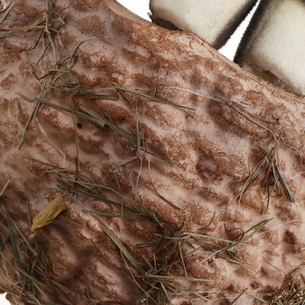 Simulation Straw Artificial Feather Foam Birds in Nest B:Birds Family