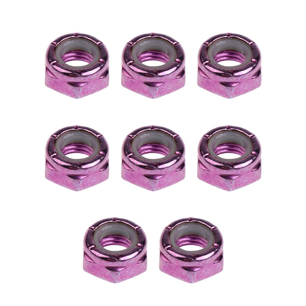 8pcs Axle Nuts for Skateboard Longboard Trucks Skateboarding eBay