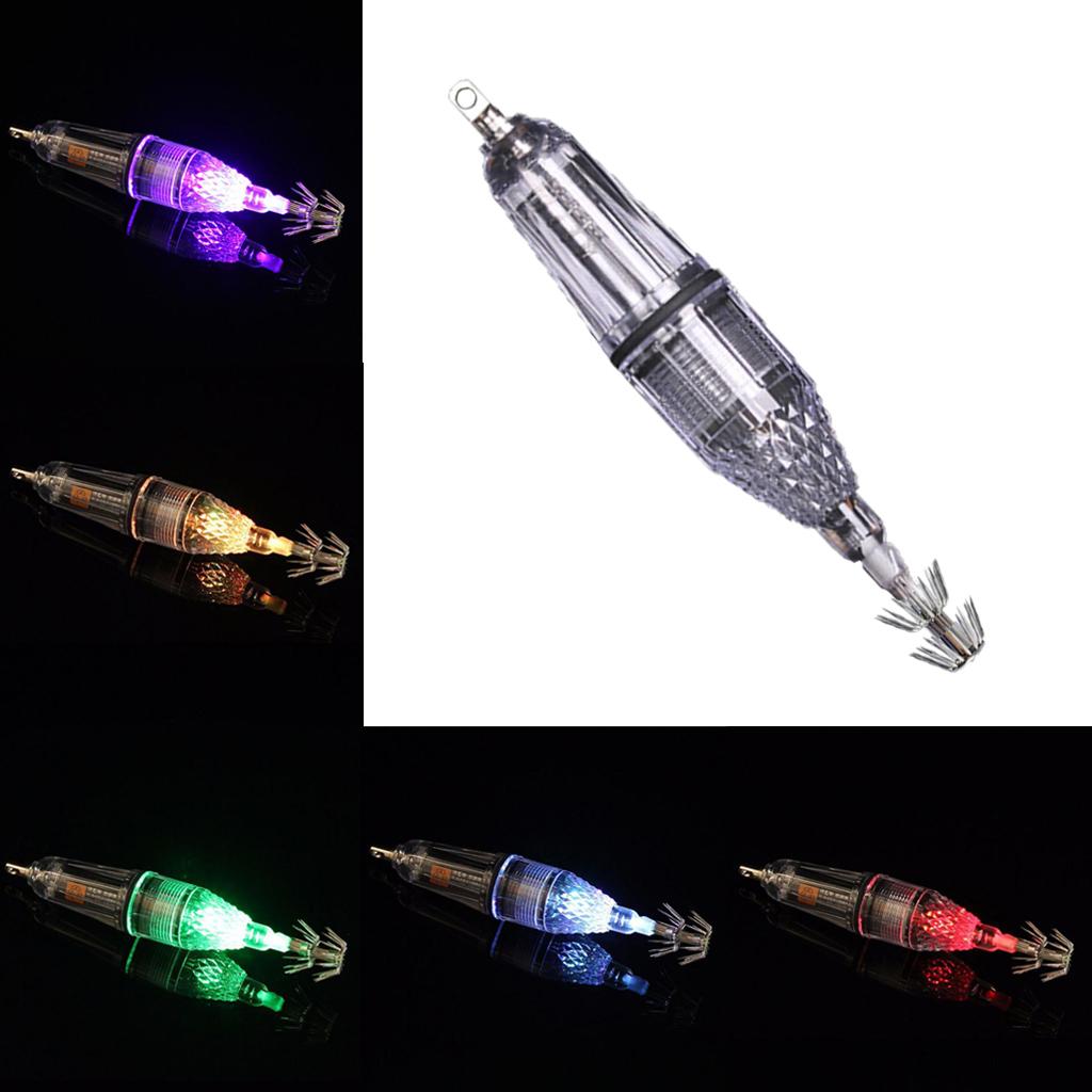 2 Pieces Luminous Octopus Squid Jig Hook 12cm Saltwater Fishing Lure Bait