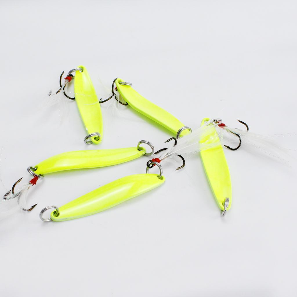 10 Pcs Leaf Shape Luminous Lures Glow in Dark Artificial