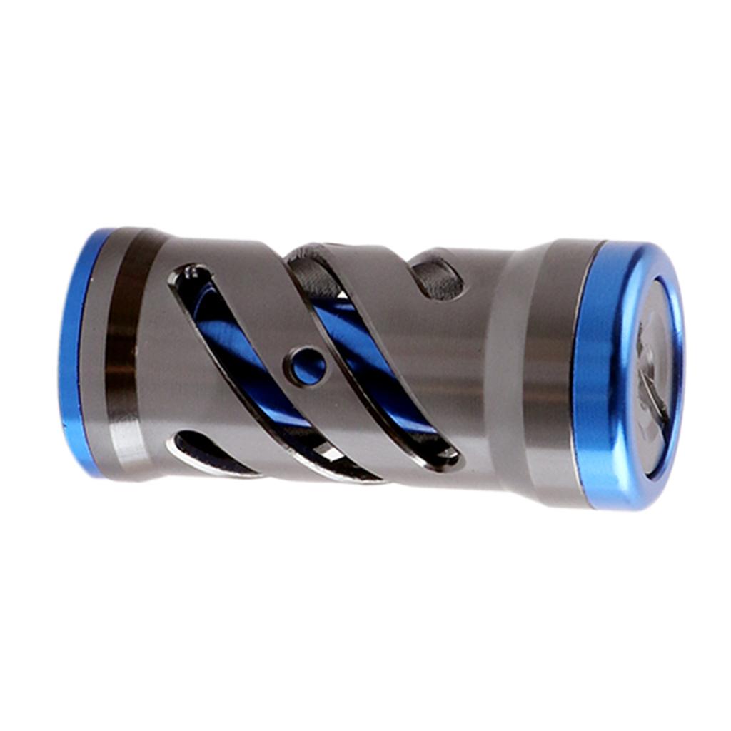 Fishing Reel Handle Metal Power Knob Grip Reel Replacement Part Silver Blue