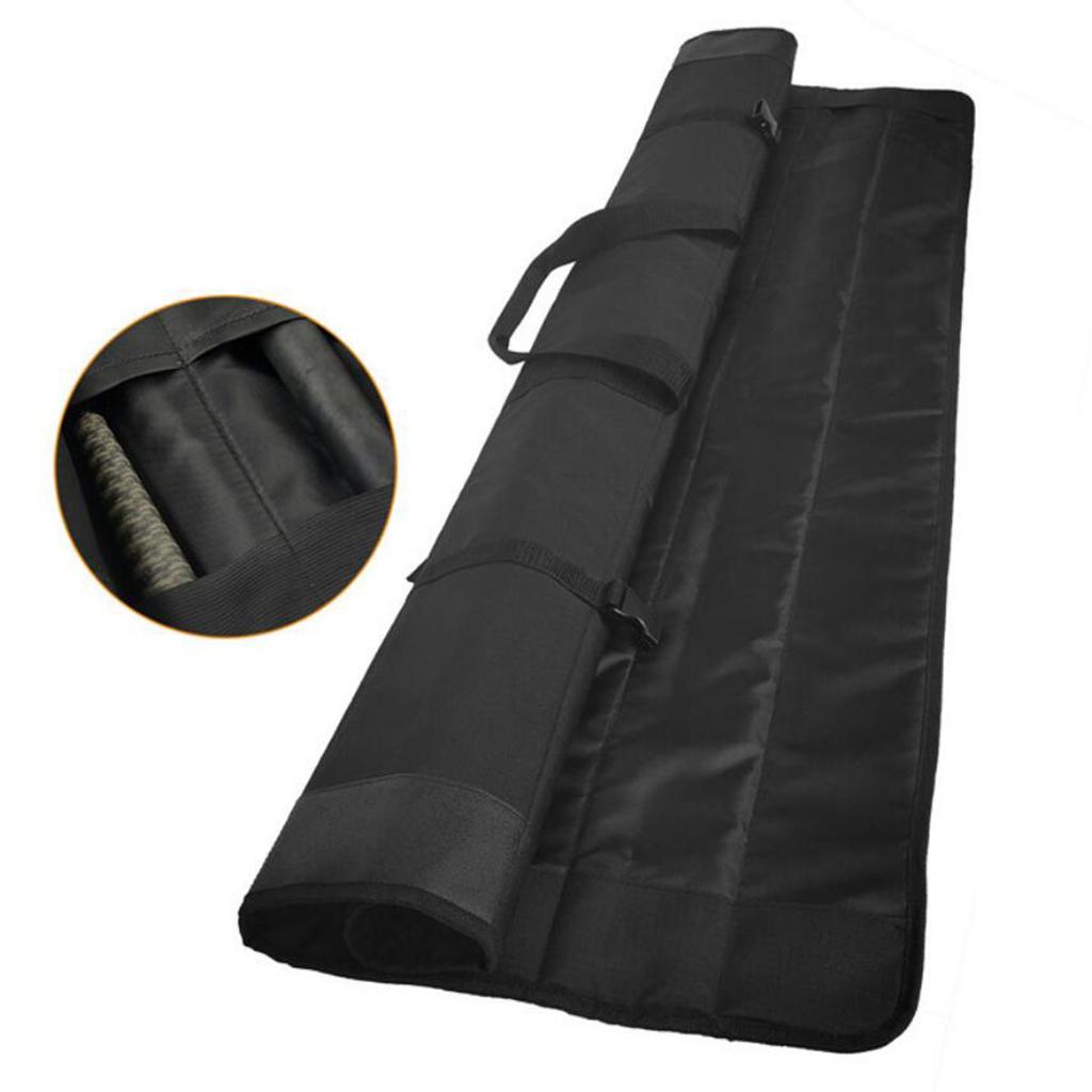 Large Capacity 1.3m Water-resistant Fishing Rod Bag Rod Holdall Black
