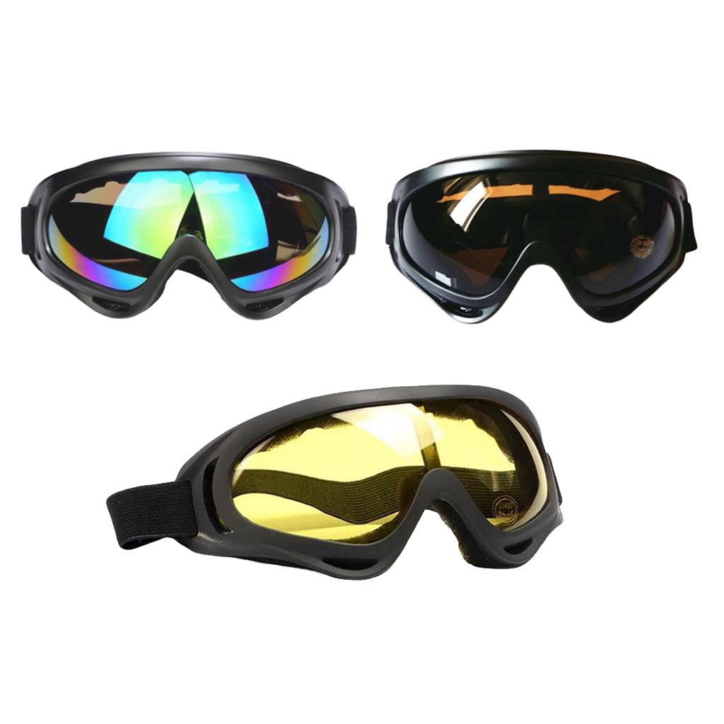 1 Pair Ski Glasses Eyewear  Winter Snow Sports Snowboard Goggles Yellow