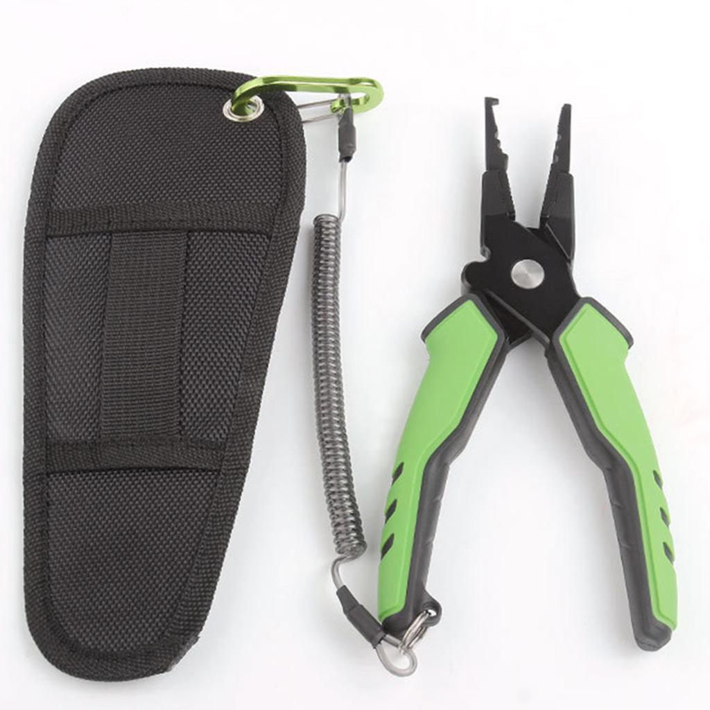 Angling Fishing Pliers Scissors Hook Removal Disgorger Line Cutter  Blue