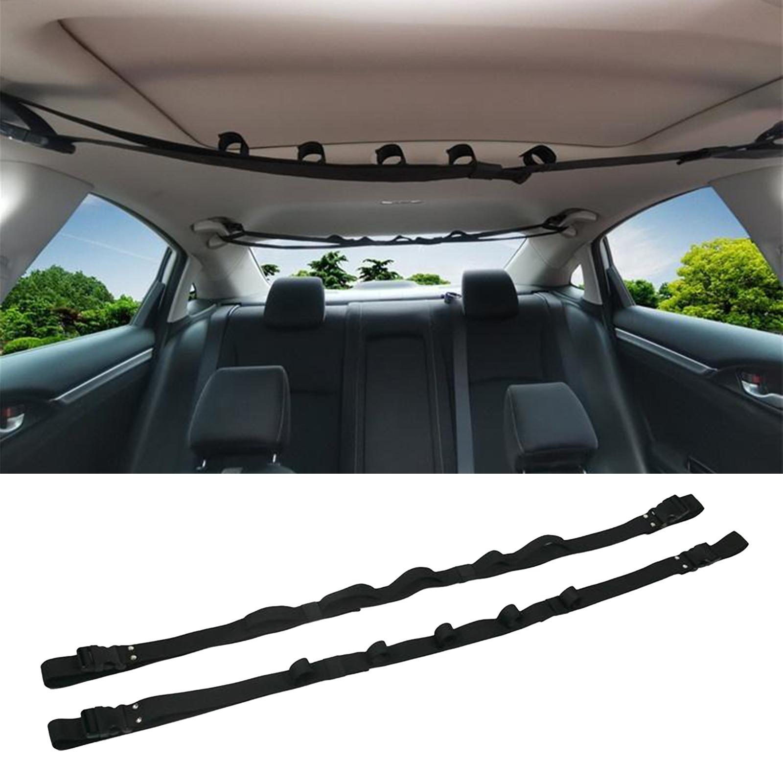 5 Slot Vehicle Fishing Rod Rack Pole Holder Belt Strap Fishing Equipment