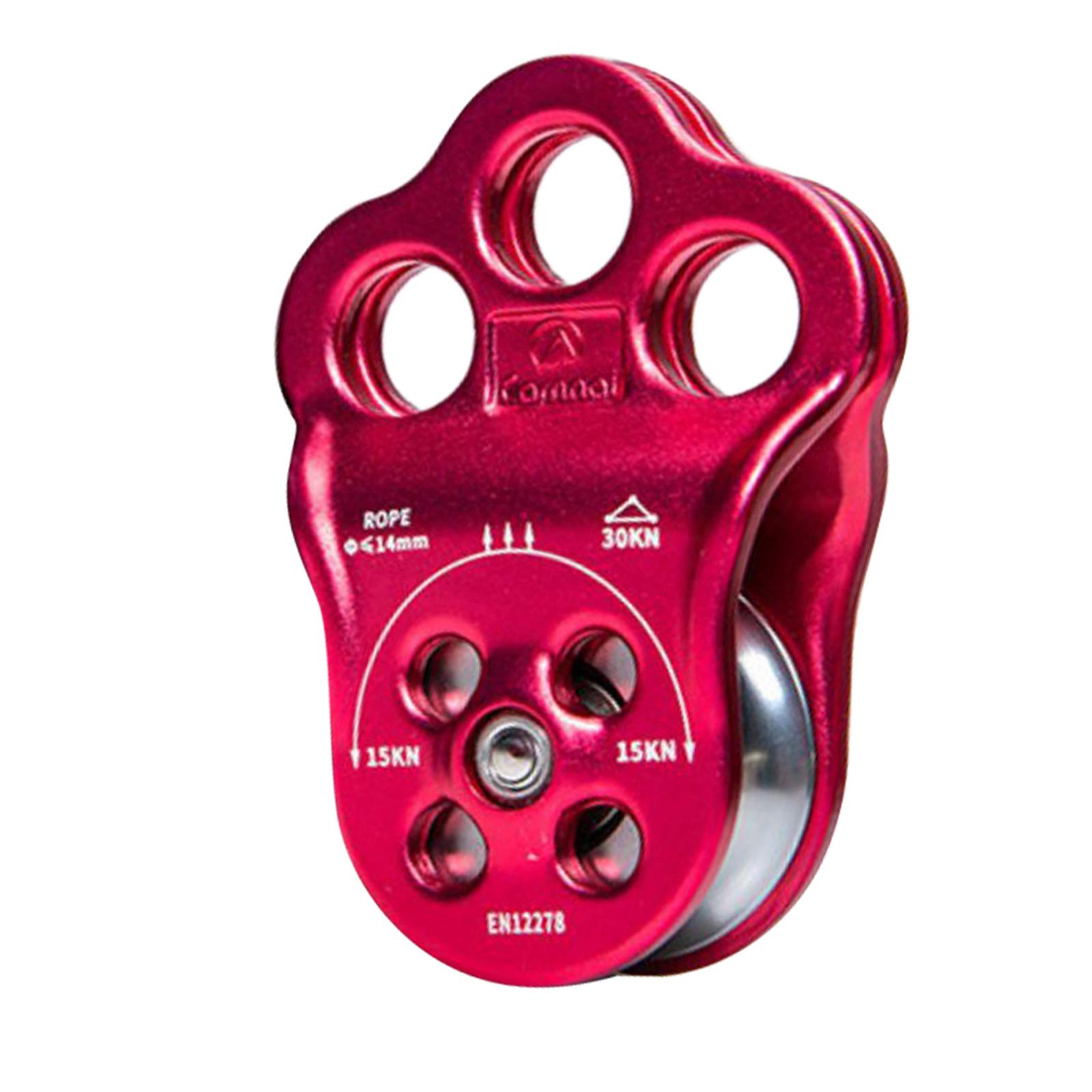 Triple Attachment Climbing Hitch Pulley for 13mm Rope