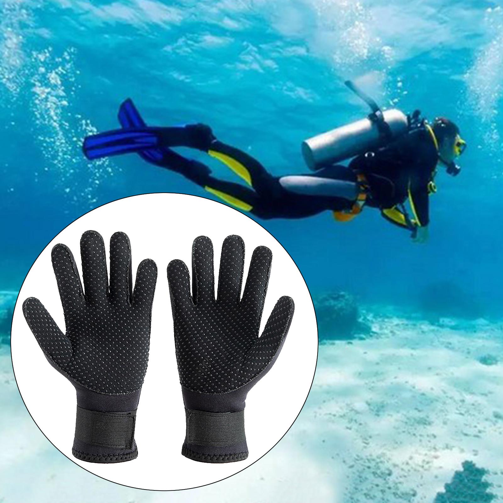 3mm Neoprene Diving Gloves Swimming Diving Kayak Surf Warm Breathable Gloves M