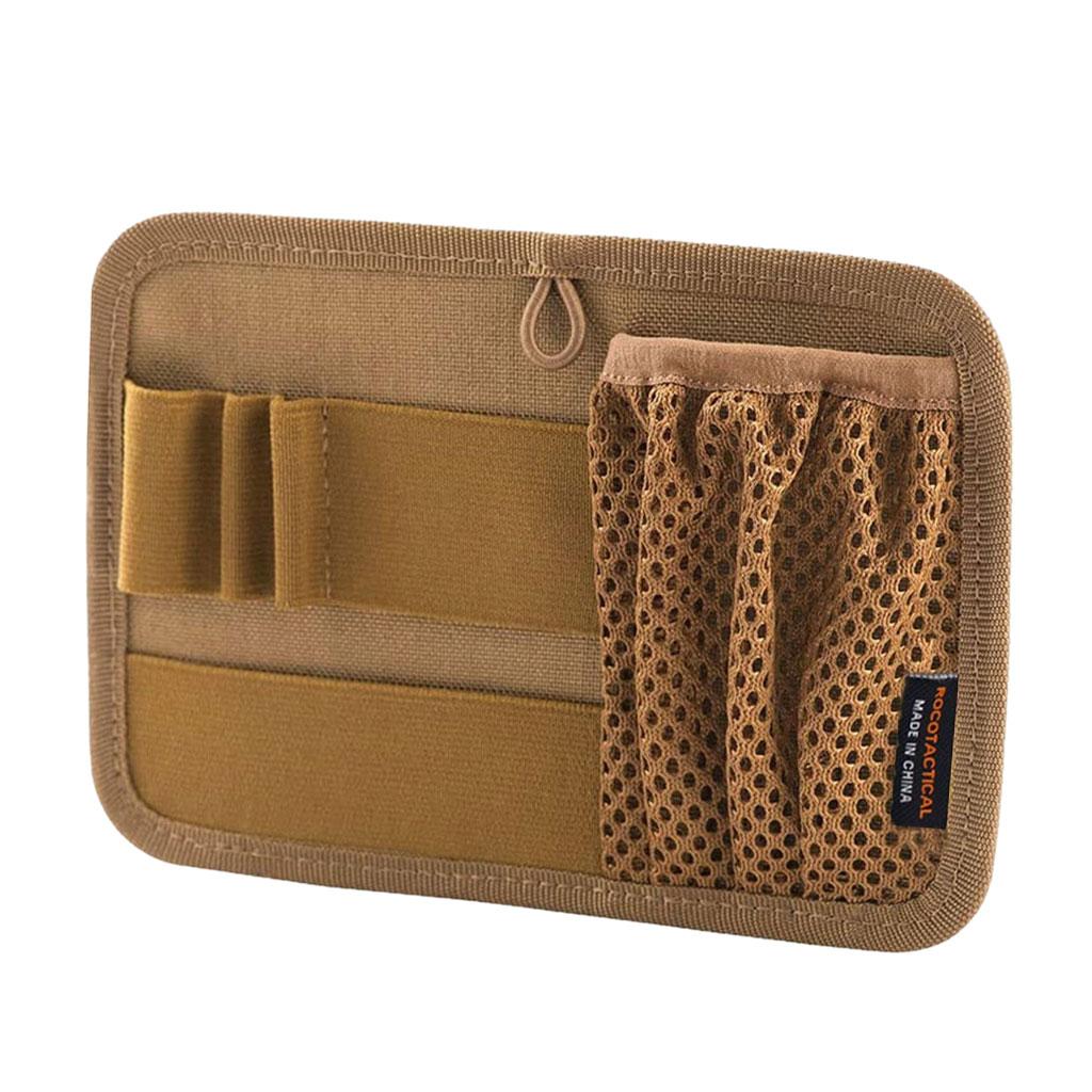 Tactical Bag Insert Modular Organizer Utility Admin Pouch Fastener brown
