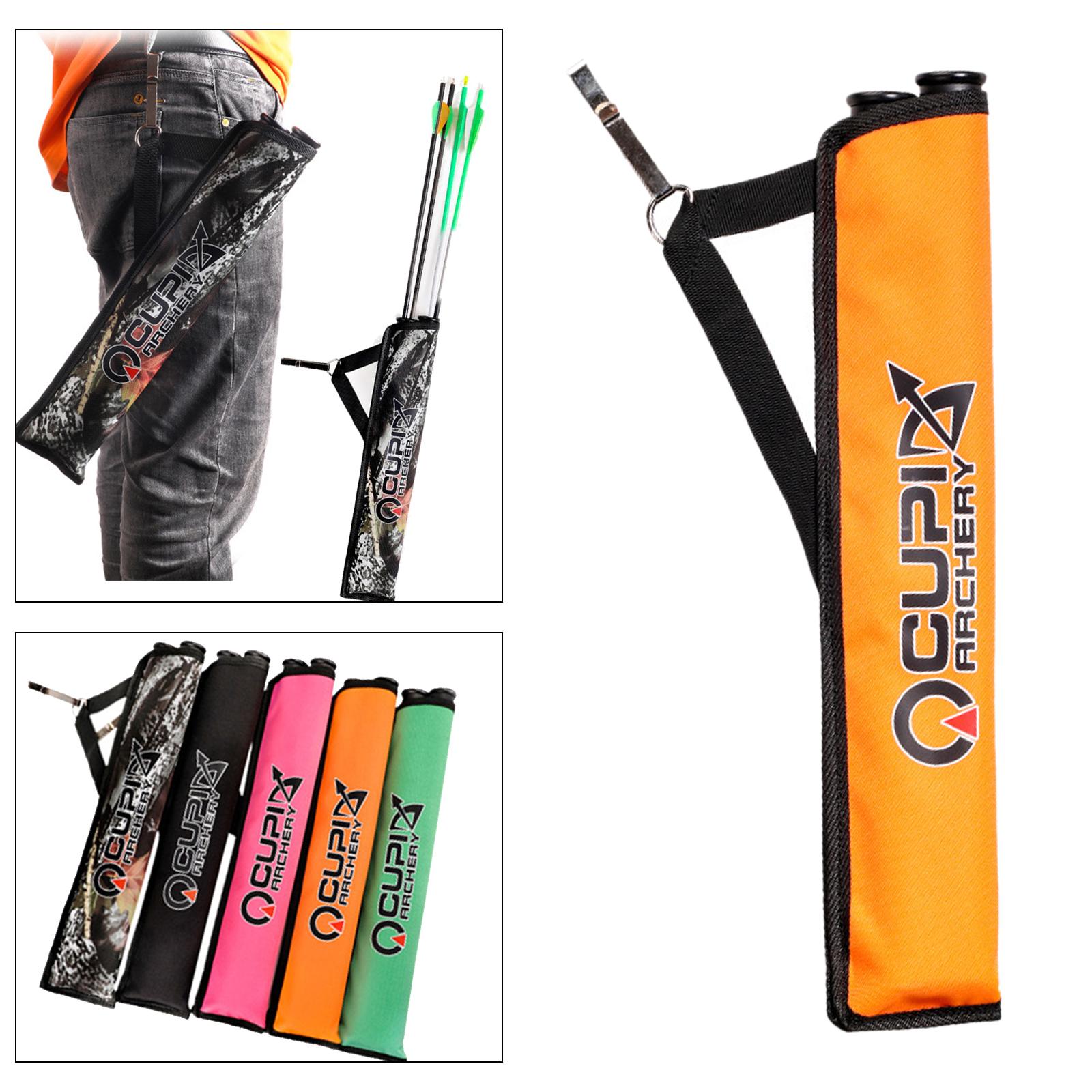 Archery Quiver Backpack Bag Teens Adults 2 Tubes Case Target Practice Orange