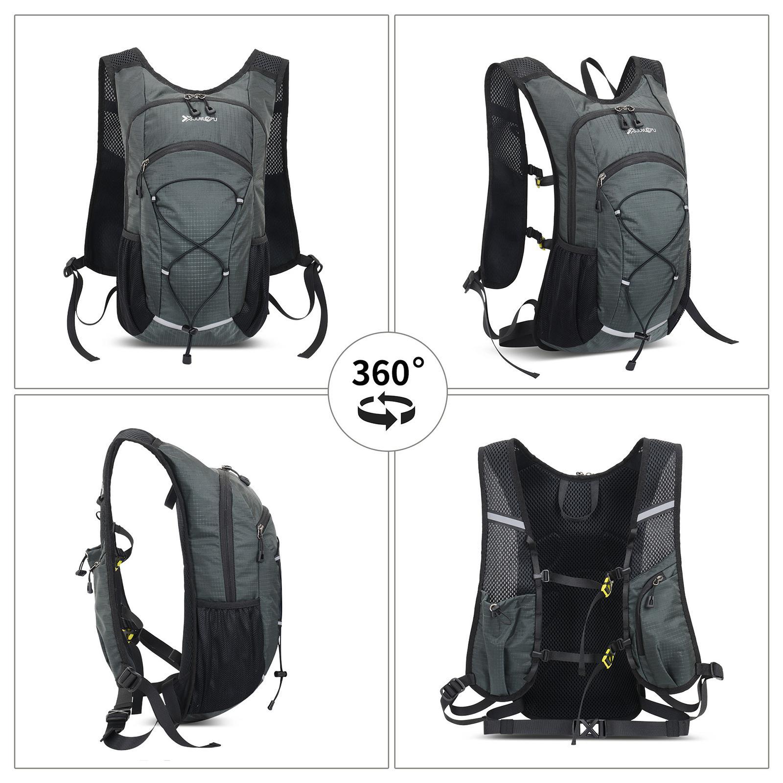 Hydration Pack Women Men Hiking Backpack Cycling Backpack Running Water Pack Grey