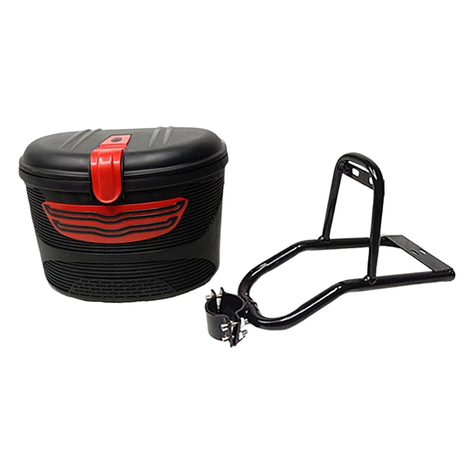 Electric Scooter Rear Basket Rack Easy to Install Sturdy Rear Basket Bracket With Basket