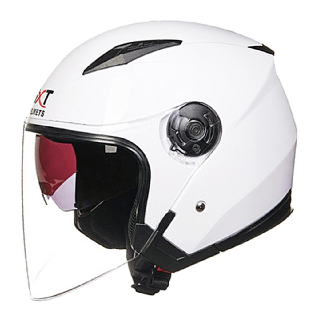 Motorcycle Helmet Half Face Daul Visor Helmet UV Protection Helmet | eBay