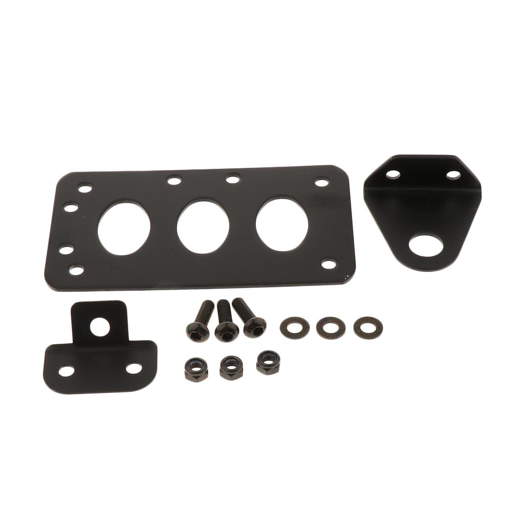 Motorcycle Rear License Mount Plate Retro Style Number Holder Frame Bracket