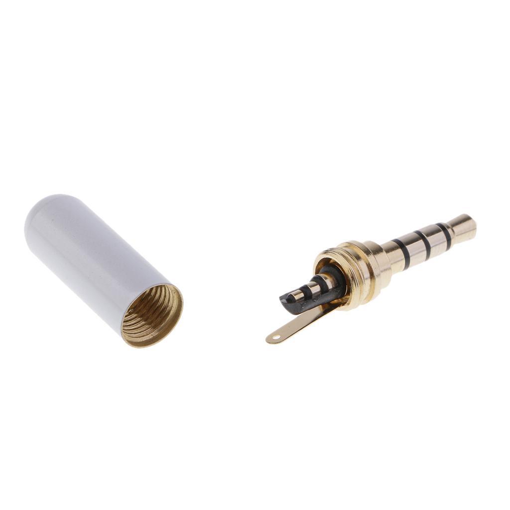 Adapter 3,5mm Klinke Kupplung Buchse auf 3,5mm Kopfhörer Stecker Stereo 4-polig - Photo 12/17