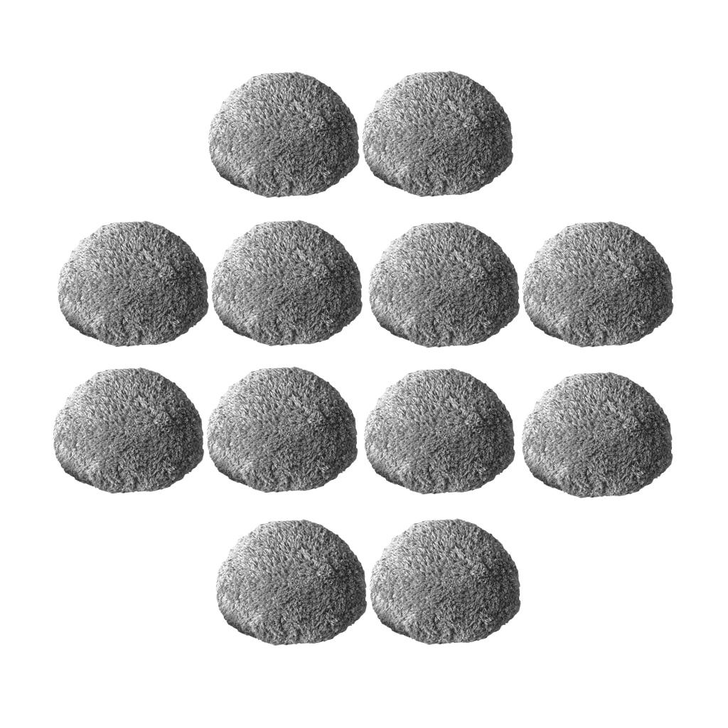 12Pieces Cleaning Cloth Pad for Hobot Window Vacuum Cleaner Robot  Gray