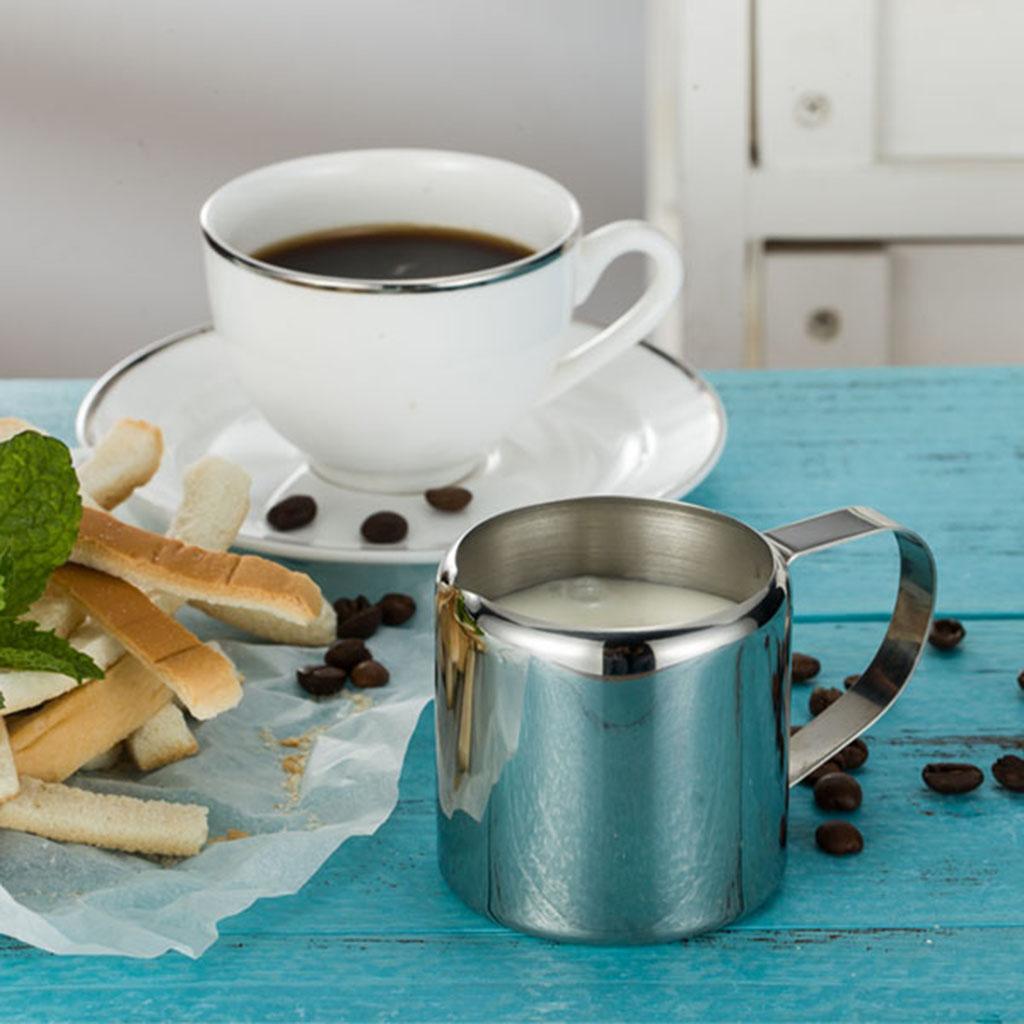 perfekt für Espressomaschinen, Edelstahl Milch Aufschäumende Krug