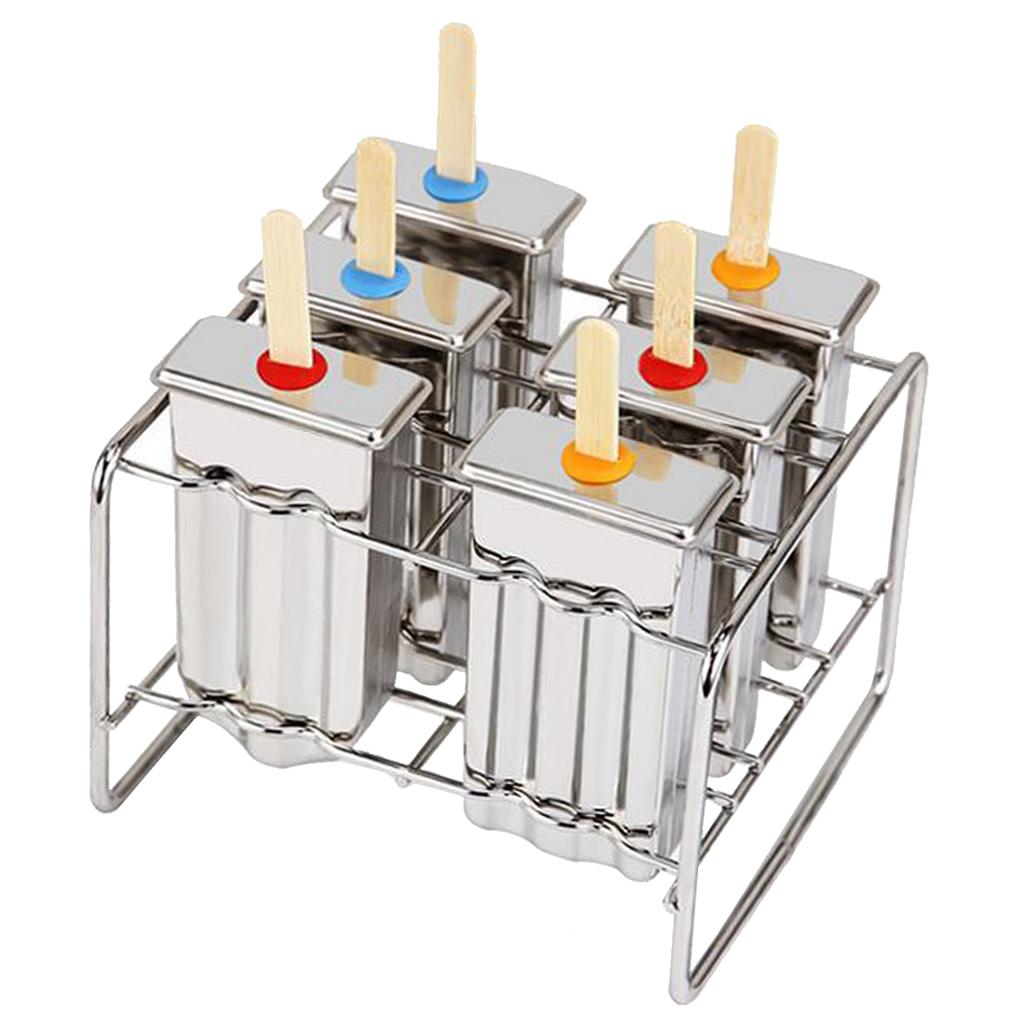 DIY Stainless Steel Ice Pop Molds Box Popsicle Mold Ice
