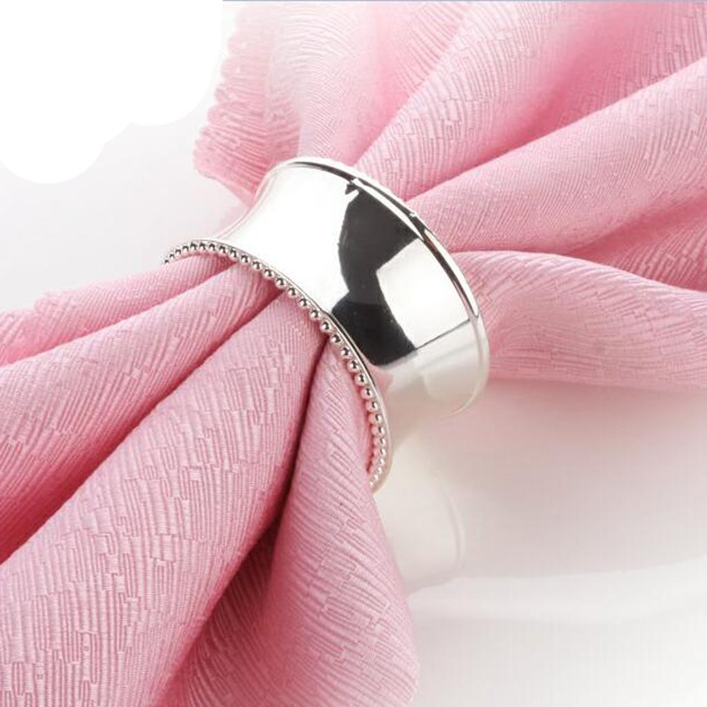 Napkin Serviette Ring Table Adornment for Wedding Party FKD091 Silver